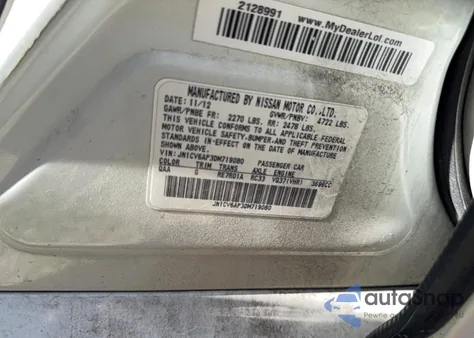 2013 Infiniti G37 Base z USA, uszkodzony, nr VIN JN1CV6AP3DM719080